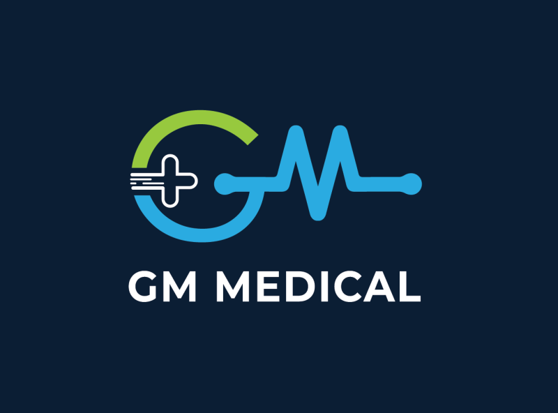 GM Medical Logo by jrgraphic_hunt on Dribbble