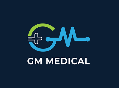 GM Medical Logo branding creative logo design graphic design illustration logo medical logo minimalist logo vector