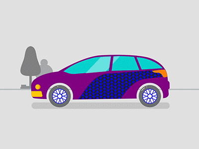 Huegroup analytics car color data everywhere explainer illustration motion graphics