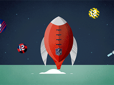 NFL NOW football gif motion graphics nfl space spaceship