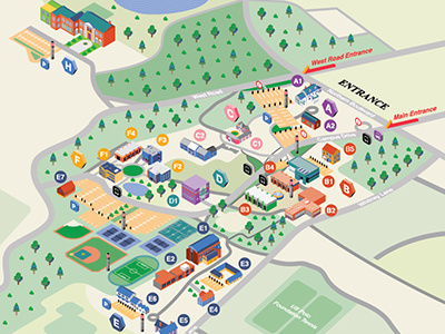 Campus Map Stock Photo - Download Image Now - Campus, Map
