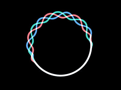 Loop wavy line 2d animation colors geometric gif loop wavy