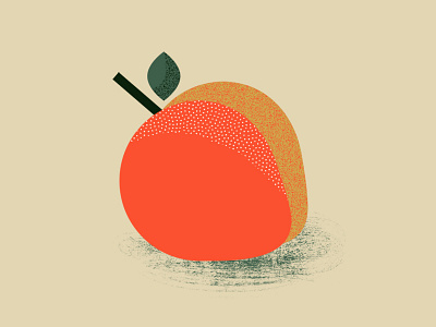 A peach 🍑 2d illustration peach texture vector