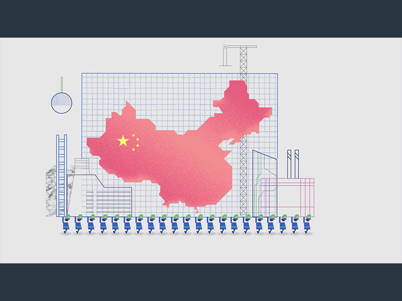 China bloomberg businessweek china military explainer factory illustration motion motion graphics news security shanghai