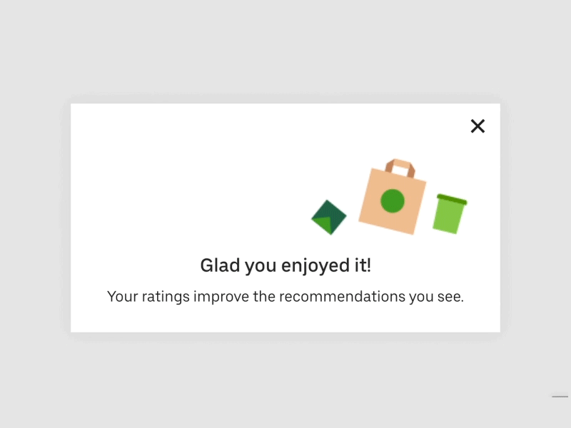 Uber Eats - Glad you enjoyed it!