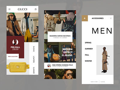 GUCCI GO app brand design design ecomerce fashion fashion app gucci mobile app mobile ui ui ui ux ux