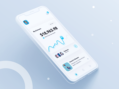 My Investments analytic analytics app card dashboad design finances invest investing investment investments mobile popular stats trend ui ui design ux wallet