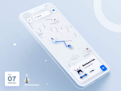 Day 07 UI Challenge 10ddc app challenge design map mapbox maple mapping maps mobile ui uidesign ux uxdesign victorcardero
