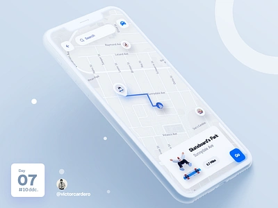 Day 07 UI Challenge 10ddc app challenge design map mapbox maple mapping maps mobile ui uidesign ux uxdesign victorcardero