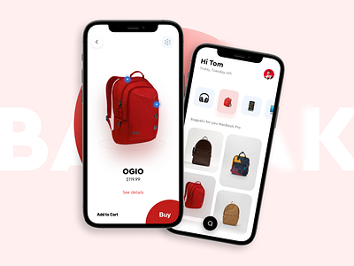 Accessories App for Macbook app bagpak card e comerce ecomerce mobile popular popular shot product design store trend ui ui design ux victorcardero web design