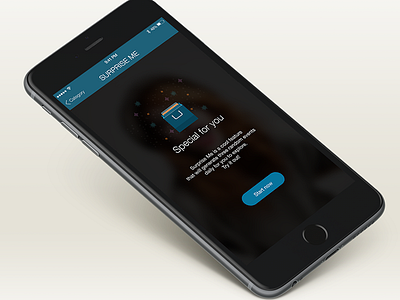 Pynpoint Surprise me app design graphic mobile ui ux