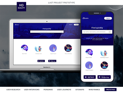 HD Prototype app ixd mobile motion prototype responsive ui ux web website
