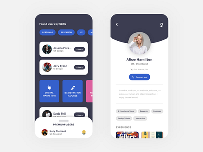 App for professionals by Victor Cardero on Dribbble