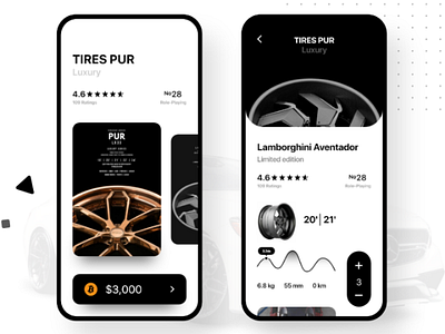 Car exploring design car ux ui app