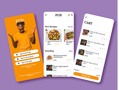 Food app branding dailyui food app food app ui graphic design illustration logo mobile app motion graphics ui ui app uiux ux