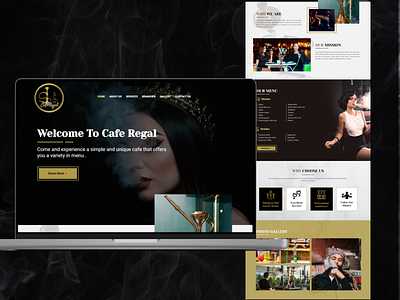 Hookah Bar Website Design design graphic design hookah bar website ui ux design web design web template