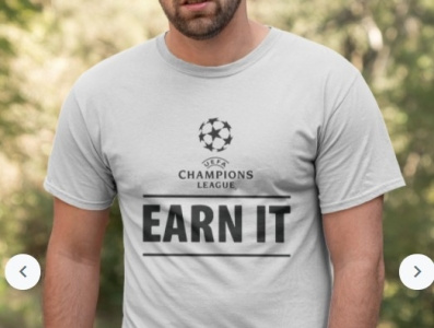 Champions League Earn it Football T Shirt
