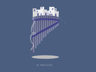 Musical Homes - Pan Flute illustration