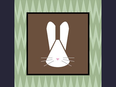 Animal Badges - Rabbit illustration