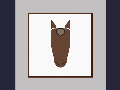 Animal Badges - Horse illustration