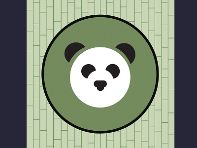 Animal Badges - Panda illustration