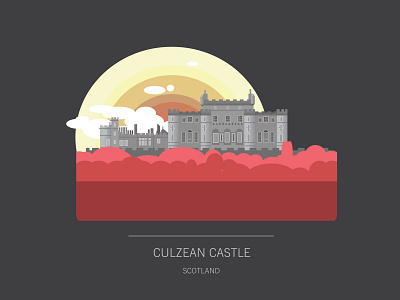 Culzean Castle castle illustration