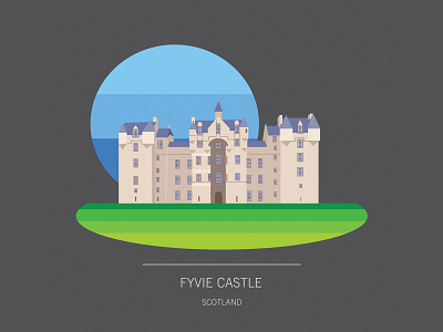 Fyvie Castle castle illustration