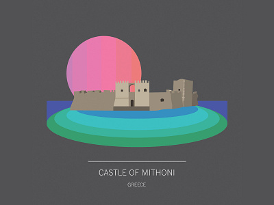 Castle of Mithoni castle illustration