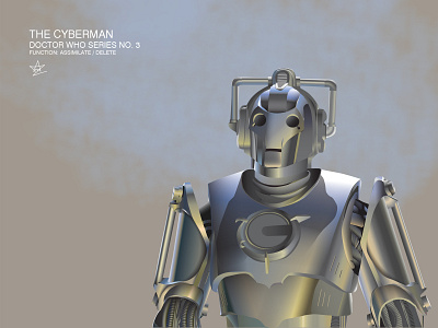 Doctor Who - Cyberman doctorwho illustration series