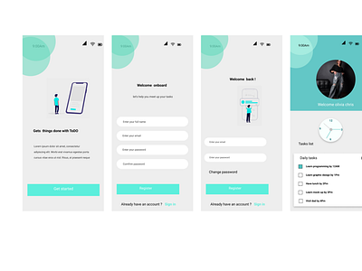 To do app design ui