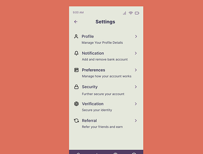 Settings DailyUI:007 #DailyUI ui