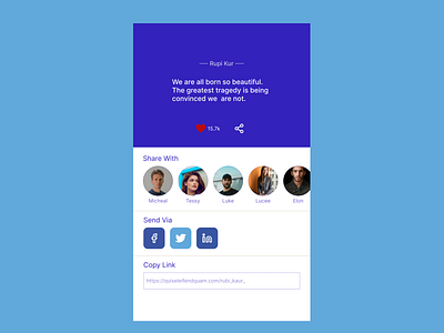 Social share DailyUI:010 #dailyUI ui