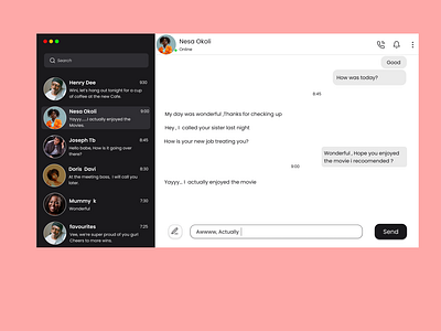 Direct Messaging
DailyUi:013
#Dailyui