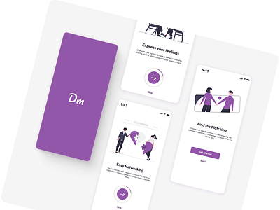 ONBOARDING FOR A DATING APP
Dailyui:023
#dailyui
#uidesigners