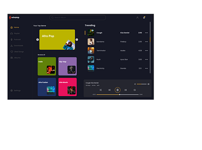 WINAMP REDESIGN #UI/UX DESIGN ui