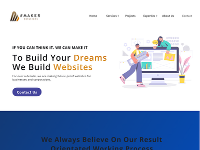 # Maker Solutions Web Design branding design logo ux vector website