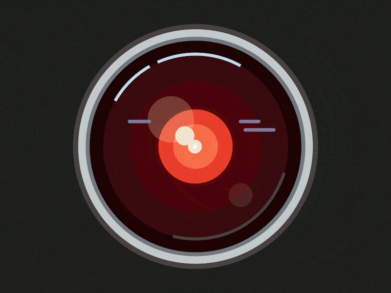 HAL-9000 Animation after effects animation illustration lineart sci fi vector