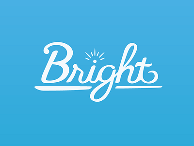 Bright Logo bright logo logotype type