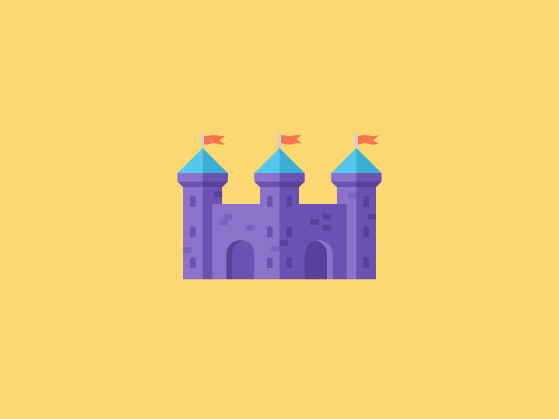 Scrib-o's Moving Castle building bounce castle after effects animation