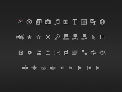 FCPX Icons camera fcpx film final cut pro icons music