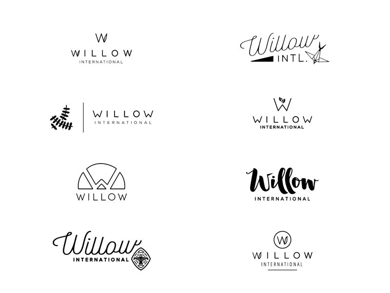 Willow Logo Comps by Rob Donegan on Dribbble