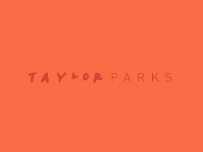 Taylor Parks concept hand drawn logo
