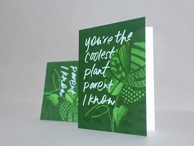 Microsoft Surface Plant Parent Greeting Card card greeting card hand drawn illustration ink lettering marker texture watercolor