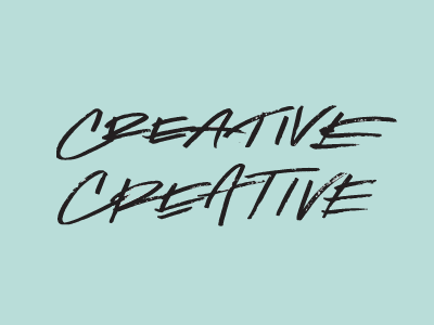 Creative brush lettering lettering marker