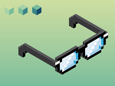 My glasses 3d glasses isometric low poly pixel simple