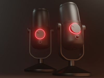 Simple Mic 3d blender design mic microphone