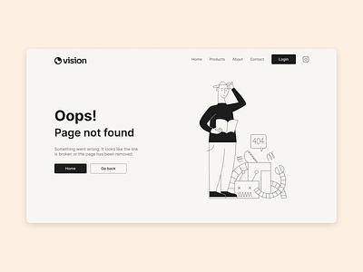 Daily UI #008 | 404 Page 404 404 page dailyui dailyui008 ui uidesign uiux uxdesign
