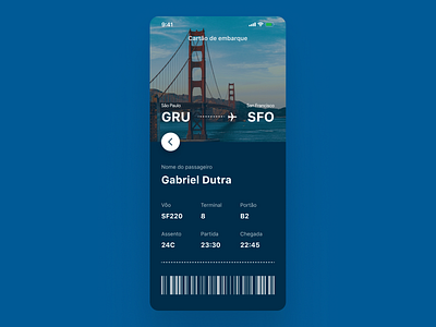 Daily UI #024 | Boarding Pass dailyui dailyui024 ui uidesign uiux uxdesign