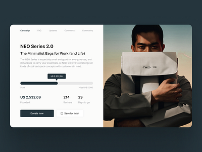 Daily UI #32 | Crowdfunding Campaign