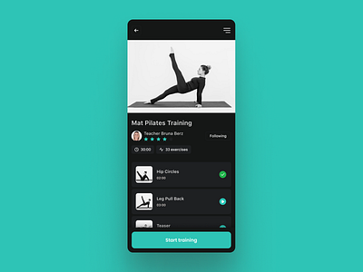 Daily UI #41 | Workout Tracker dailyui dailyui041 pilates ui uidesign uiux uxdesign